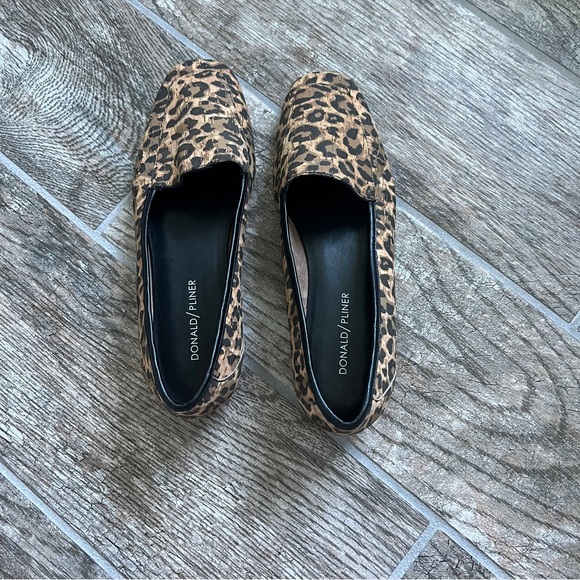 Donald J Pliner Deedee Leopard Loafers, Square Toe, Cork, women’s Size 7M, Brown - Picture 12 of 12